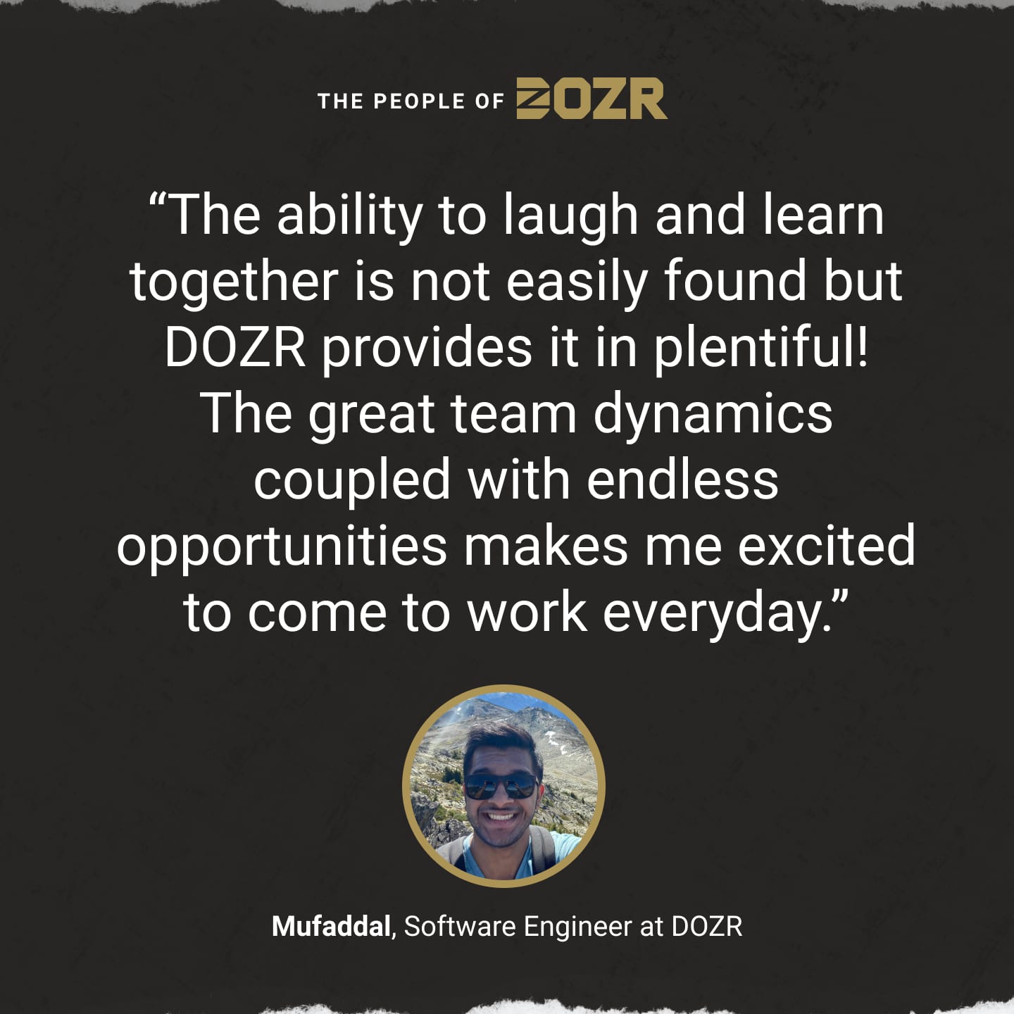 DOZR Employee quote